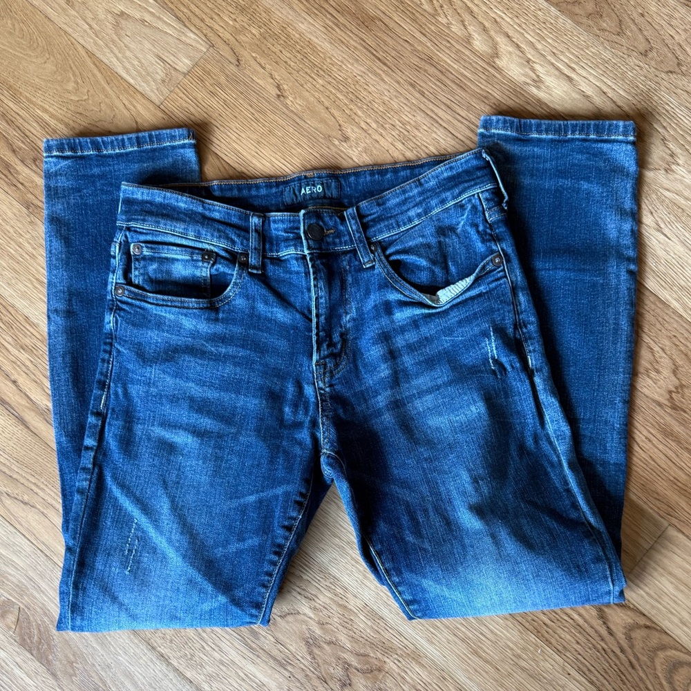 AERO Men's Skinny Denim Jeans - Size 29/30